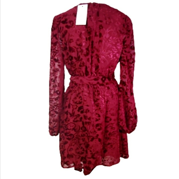 LOVERS + FRIENDS BETSY MINI  FAUX WRAP DRESS NEW - Picture 6 of 13